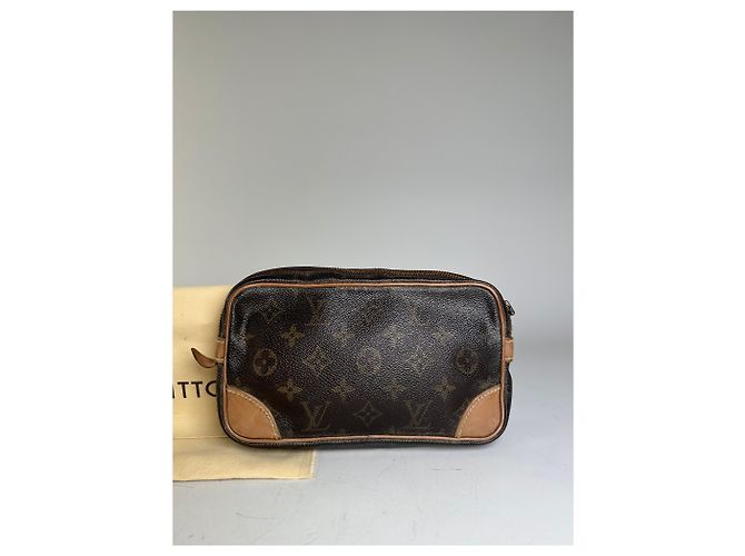 Beauty case Vintage Louis Vuitton Monogram Canvas Marrone - vista 9