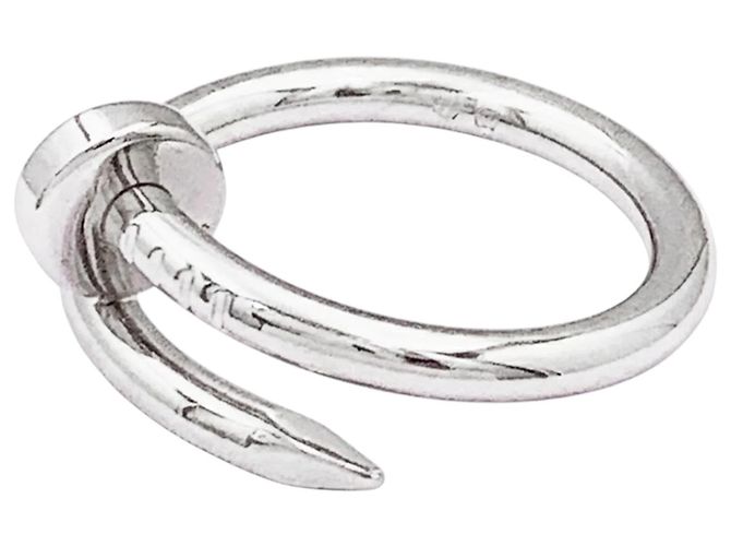 Anello Cartier, "Juste un Clou", oro bianco, modello classico. - vista 2