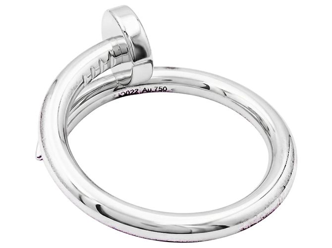Anello Cartier, "Juste un Clou", oro bianco, modello classico. - vista 3