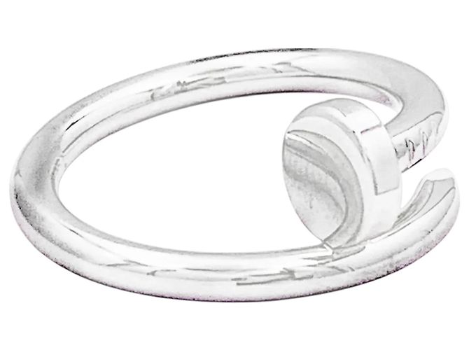 Anello Cartier, "Juste un Clou", oro bianco, modello classico. - vista 4
