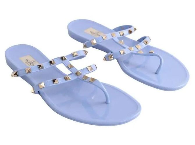 Sandali Valentino blu in plastica Taglia 42 - vista 3