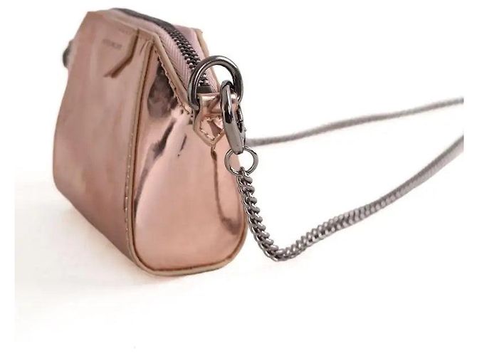 Borsa a tracolla Givenchy in pelle vernice rosa - vista 2