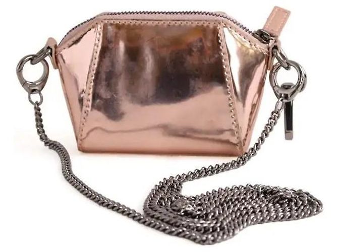 Borsa a tracolla Givenchy in pelle vernice rosa - vista 3
