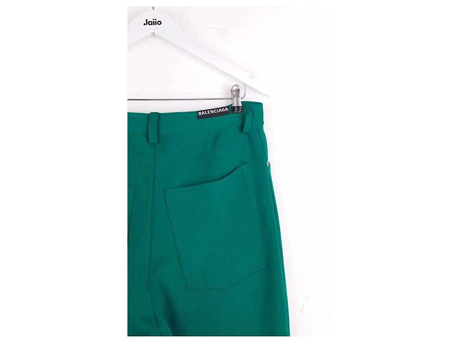 Balenciaga Weite grüne Hose - Ansicht 4