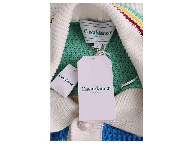 Camisa Casablanca de algodón blanca L Blanco - vista 5