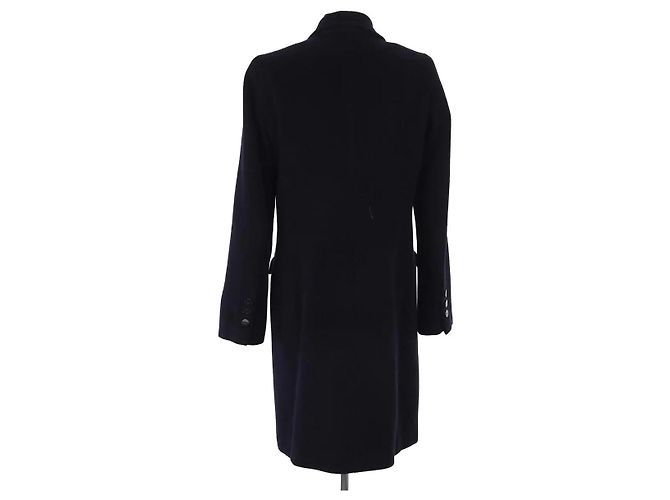 Abrigo de lana azul marino Gerard Darel - vista 4