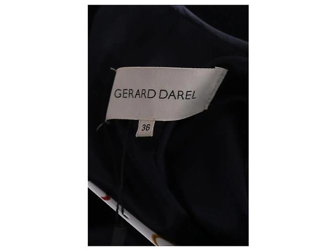 Abrigo de lana azul marino Gerard Darel - vista 5