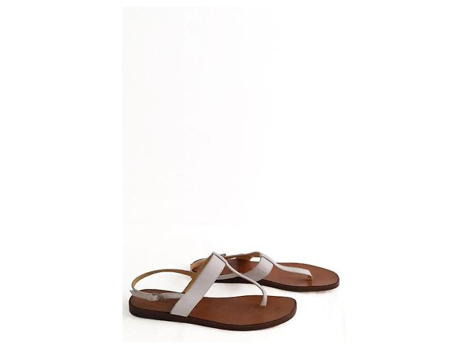 Sandali Céline in pelle bianchi Bianco - vista 3