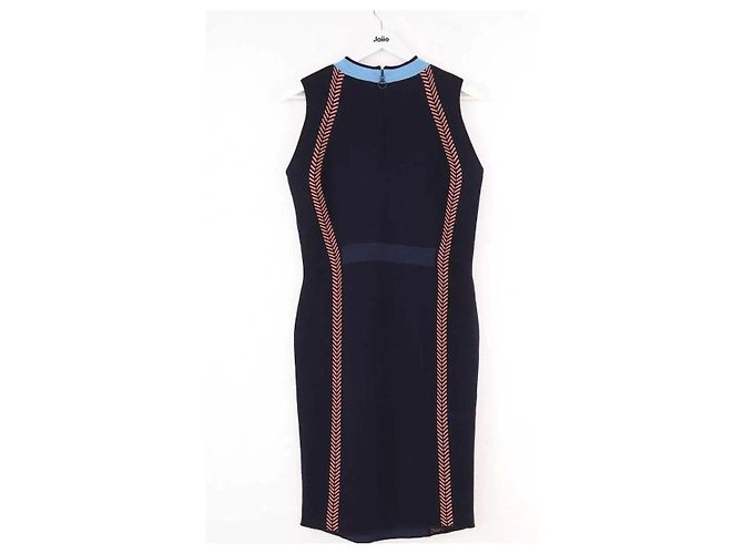 Abito Versace in lana blu navy - vista 3
