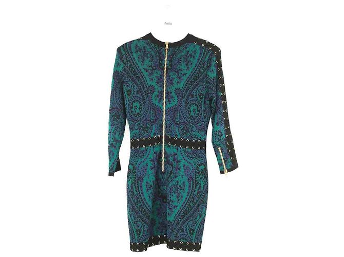 Vestido Balmain verde de viscosa - vista 3