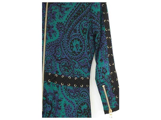 Vestido Balmain verde de viscosa - vista 4
