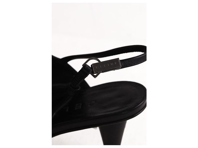 Tacchi Céline in pelle nera Nero - vista 4
