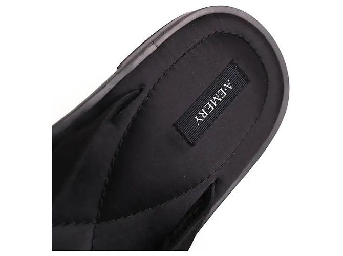 Autre Marque Infradito A.EMERY in pelle nera Nero - vista 4