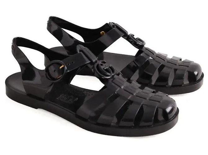 Gucci Espadrilles Schwarz Gummi Größe 41 - Ansicht 3