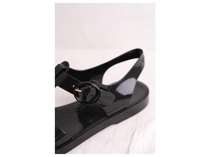 Gucci Espadrilles Schwarz Gummi Größe 41 - Ansicht 5
