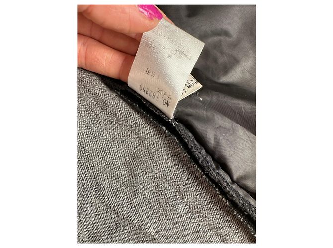 Autre Marque Giacca in denim e nylon vintage Kansai Yamamoto Grigio scuro Nero M - vista 11