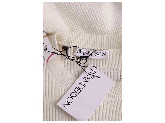 JW Anderson Top ecru Crudo - vista 5