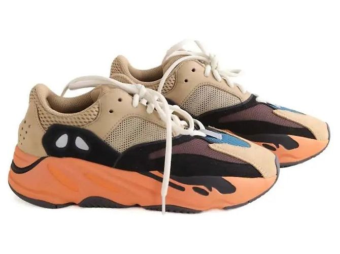 Sneakers Yeezy 700 in pelle multicolore - vista 3