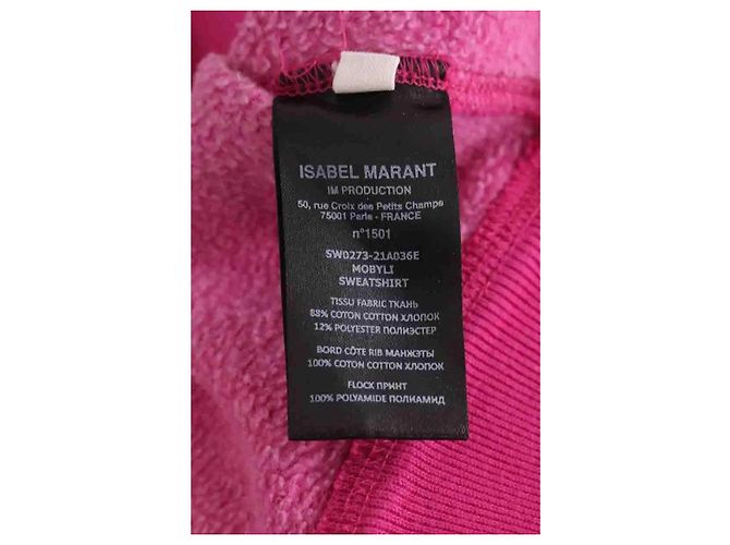 Sudadera Mobyli rosa de algodón Isabel Marant Etoile - vista 6
