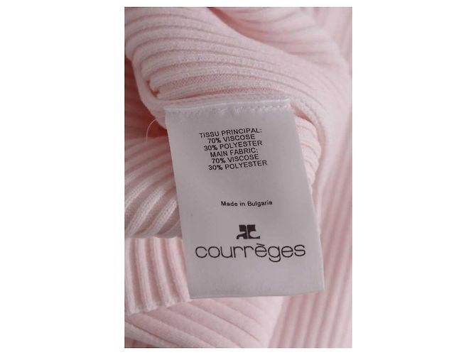 Courreges Jersey Courrèges rosa de viscosa M - vista 6