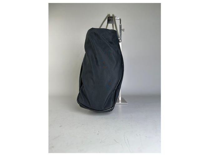 Vintage Loewe Nylon Tote Bag Schwarz Silber - Ansicht 4