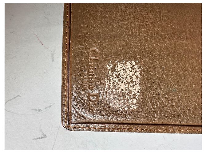 Oblique Vintage Dior Monogram Canvas Wallet Beige Brown - view 5
