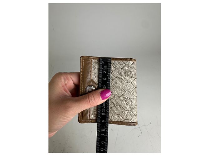 Oblique Vintage Dior Monogram Canvas Wallet Beige Brown - view 8