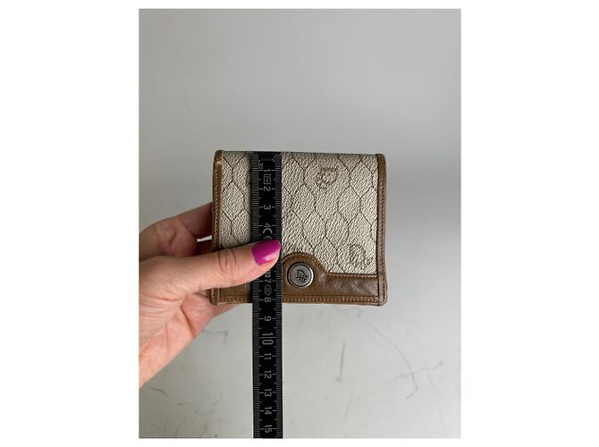 Oblique Vintage Dior Monogram Canvas Wallet Beige Brown - view 9