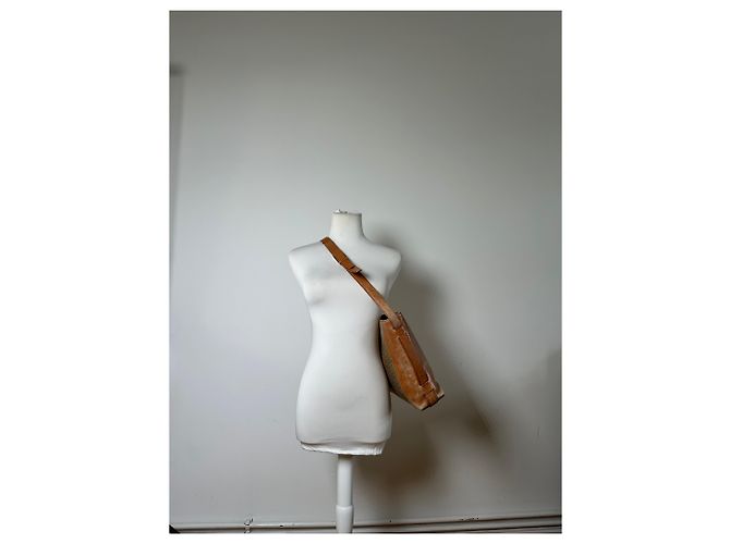 Céline Vintage Celine Monogram Canvas Schultertasche Beige Braun - Ansicht 12
