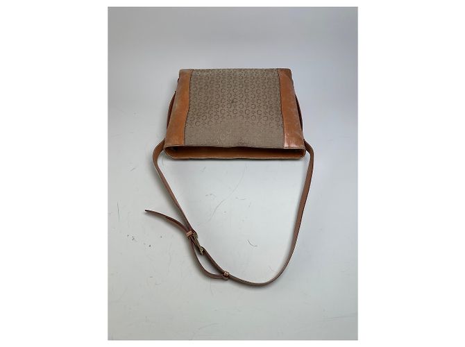 Céline Vintage Celine Monogram Canvas Schultertasche Beige Braun - Ansicht 8