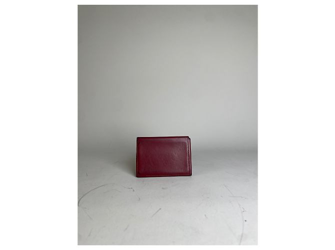 Hermès Vintage Hermes Leder Kartenetui Rot - Ansicht 10