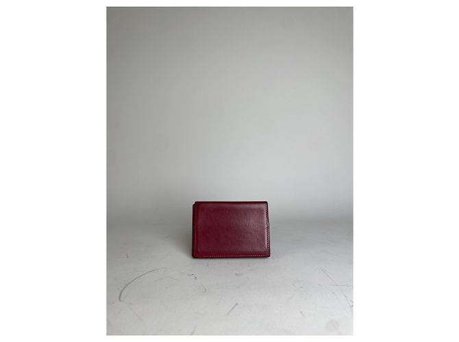 Hermès Vintage Hermes Leder Kartenetui Rot - Ansicht 9