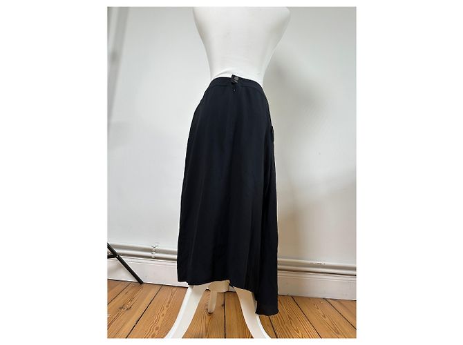 Gonna di seta vintage Chanel nera M Nero - vista 11