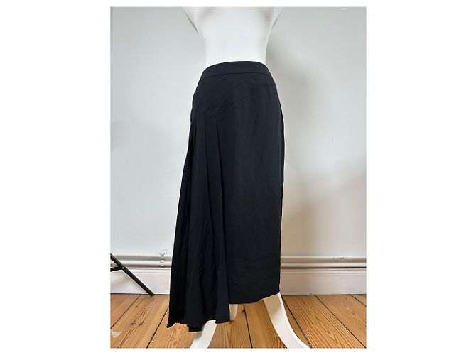 Gonna di seta vintage Chanel nera M Nero - vista 12