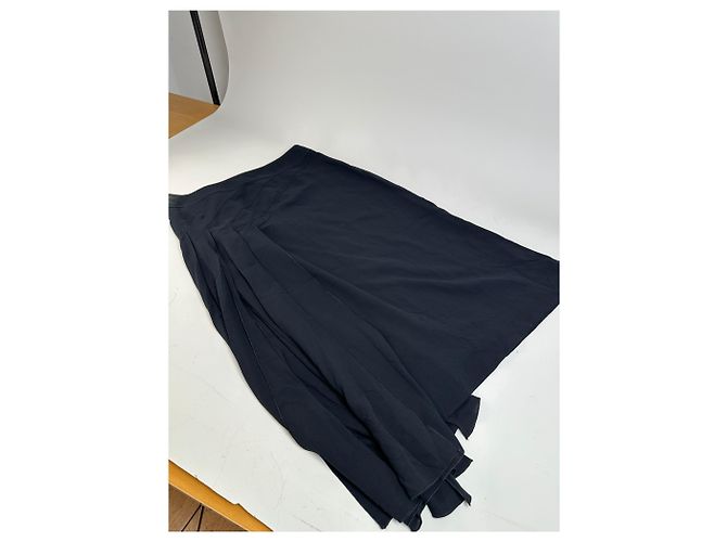 Gonna di seta vintage Chanel nera M Nero - vista 4