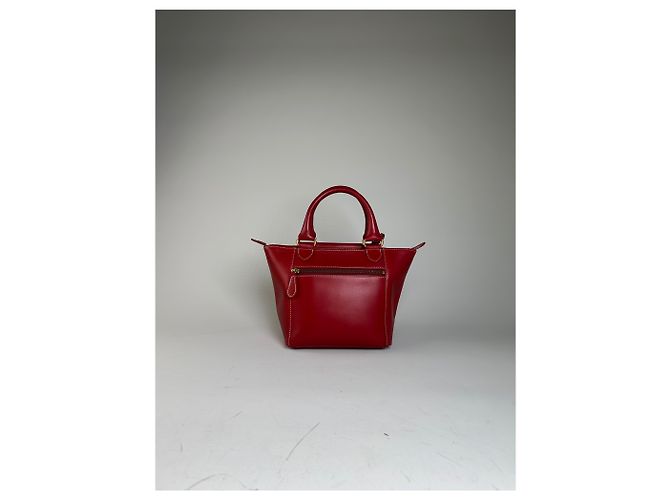 Vintage Courreges Ledertasche Rot Gold - Ansicht 15