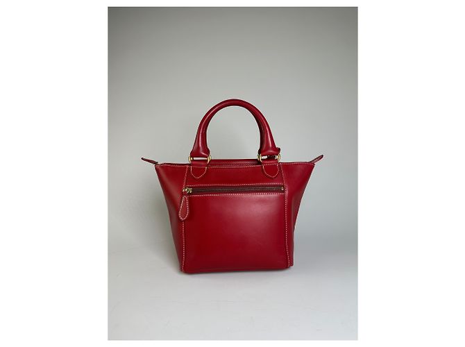 Vintage Courreges Ledertasche Rot Gold - Ansicht 2