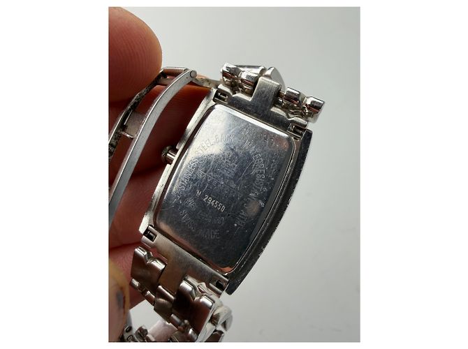 Orologio da Polso Vintage Givenchy in Acciaio Inossidabile Quadrante Blu Argento - vista 2