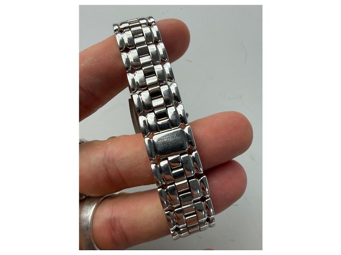 Orologio da Polso Vintage Givenchy in Acciaio Inossidabile Quadrante Blu Argento - vista 4