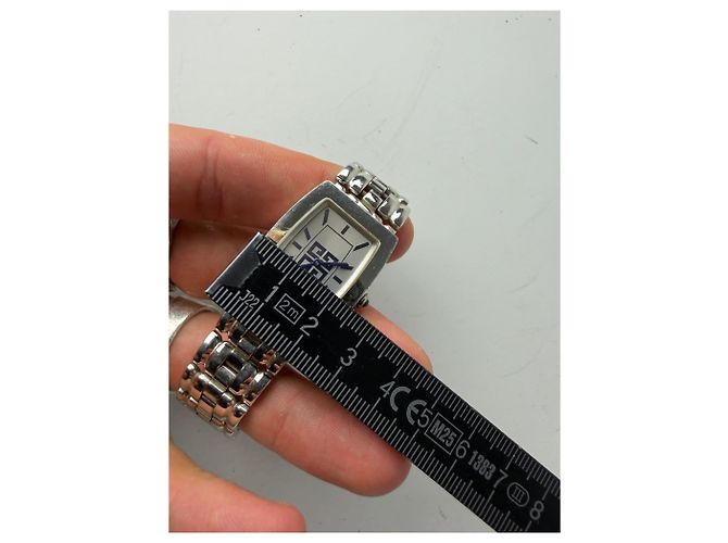 Orologio da Polso Vintage Givenchy in Acciaio Inossidabile Quadrante Blu Argento - vista 7