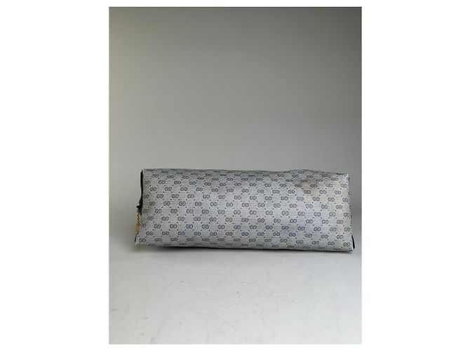 Beauty case Vintage Gucci GG Supreme Grigio Navy - vista 9