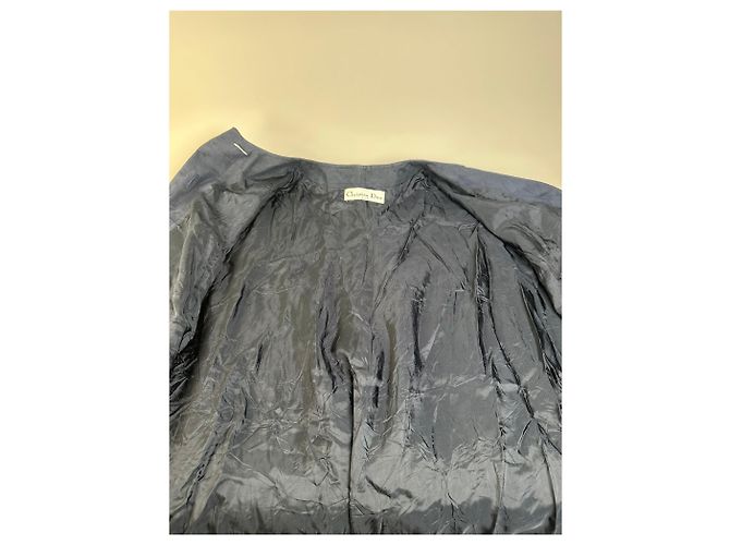 New Look Cappotto lungo vintage Dior Blu scuro L Blu navy - vista 4
