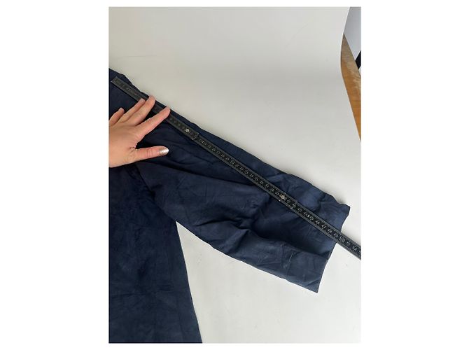 New Look Cappotto lungo vintage Dior Blu scuro L Blu navy - vista 9