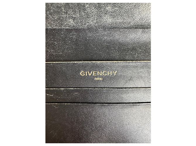 Vintage Givenchy Patent Leather Wallet Black Gold - view 5