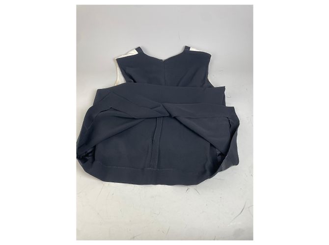 Vintage Givenchy Seidenkleid Schwarz Creme M - Ansicht 11