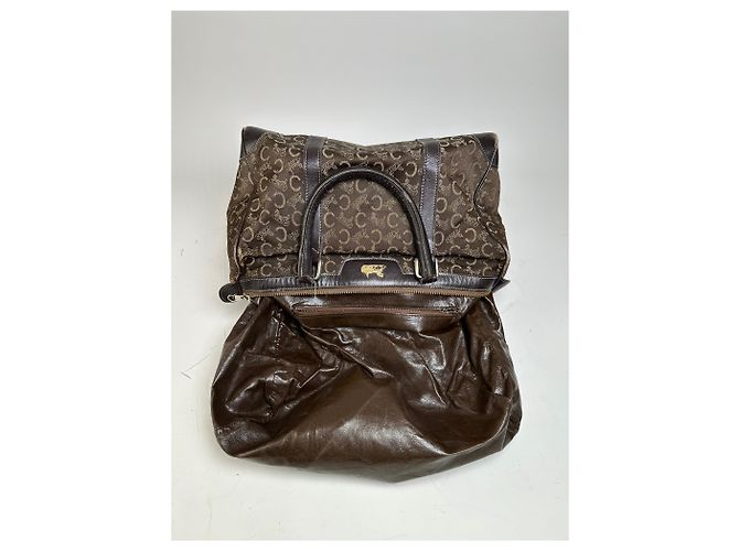 Céline Vintage Celine C Monogram Canvas Tote Braun Beige Gold - Ansicht 3