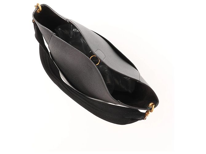 Céline CELINE Seau Sangle Bucket Leather Shoulder Bag en noir - vue 12