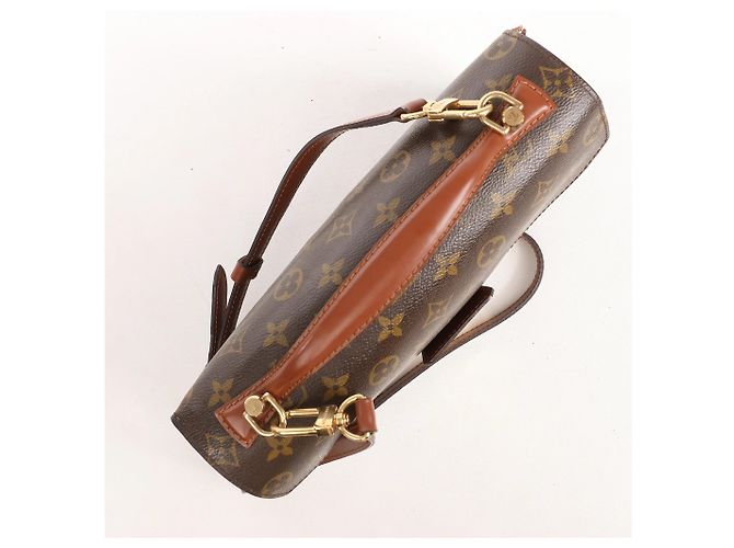 Borsa Louis Vuitton Monceau in tela Monogram marrone M51187 - vista 4