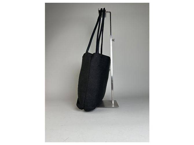 Vintage Gianni Versace Stoffschultertasche Schwarz Silber - Ansicht 4