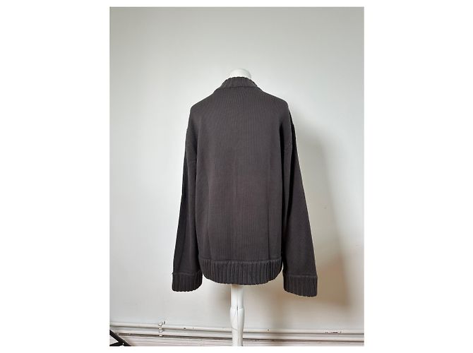Vintage Burberry Woll-Check-Pullover für Herren Dunkelgrau M - Ansicht 15